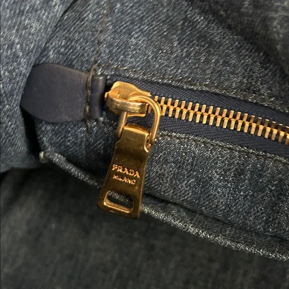 Prada Canapa Denim Tote – Lg | Authentic 💙 - Picture 16 of 17